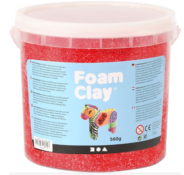 Foam Clay® , Rot, 560g/ 1 Eimer creativ Company