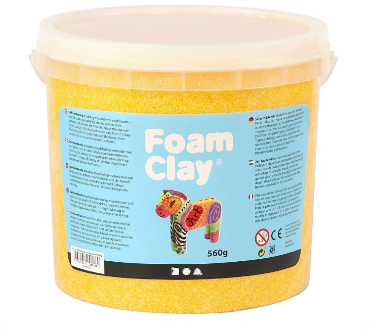 Foam Clay® , Gelb, 560g/ 1 Eimer creativ Company
