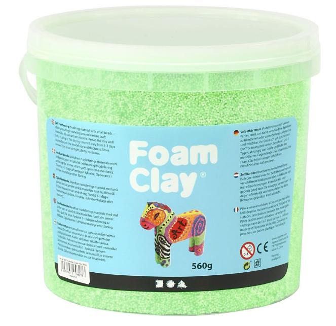 Foam Clay® , Neongrün, 560g/ 1 Eimer creativ Company