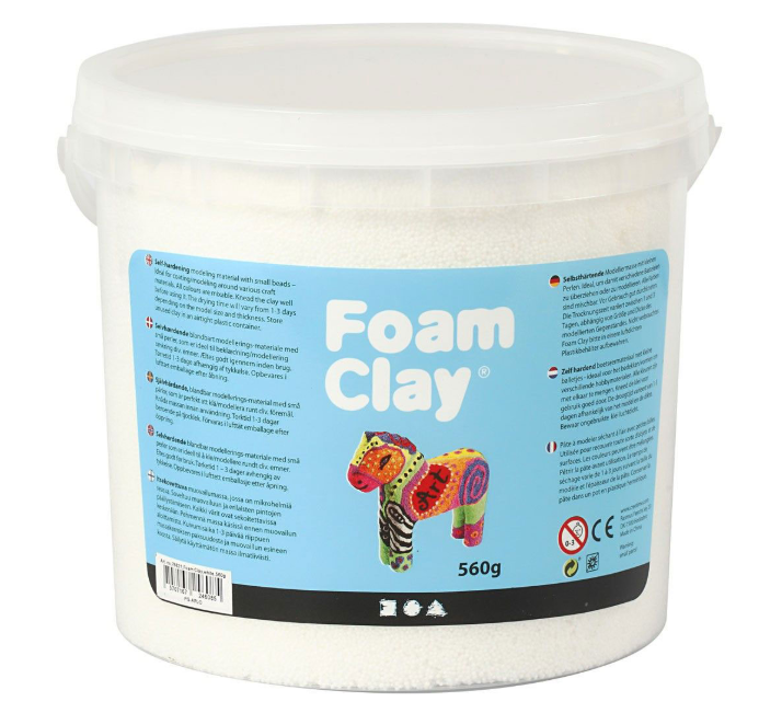 Foam Clay® , Weiß, 560g/ 1 Eimer creativ Company
