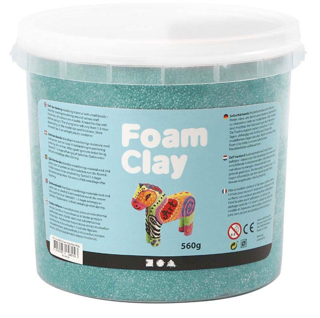 Foam Clay® , Dunkelgrün, 560g/ 1 Eimer creativ Company