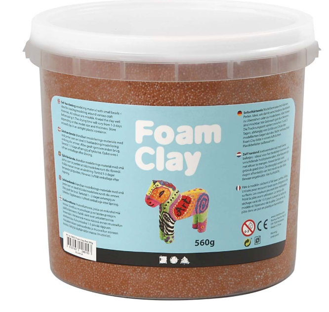 Foam Clay® , Braun, 560g/ 1 Eimer creativ Company