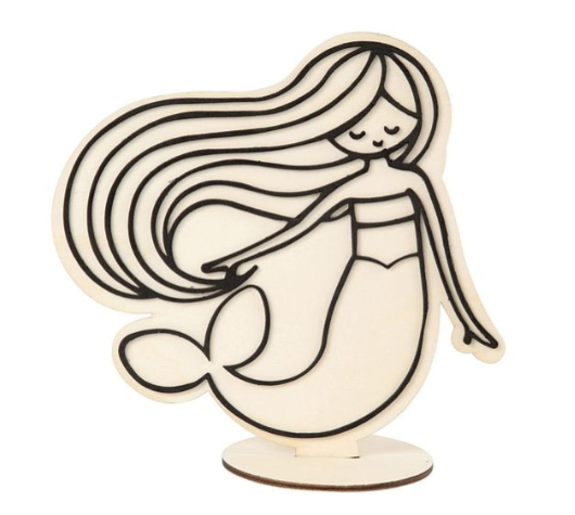 Deko-Figur, Meerjungfrau, H 18 cm, 1Stk/ 1 Stk creativ Company