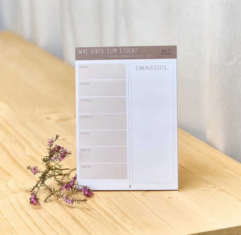 Speiseplan/Einkaufsplaner für Eltern Julia KreativBlog