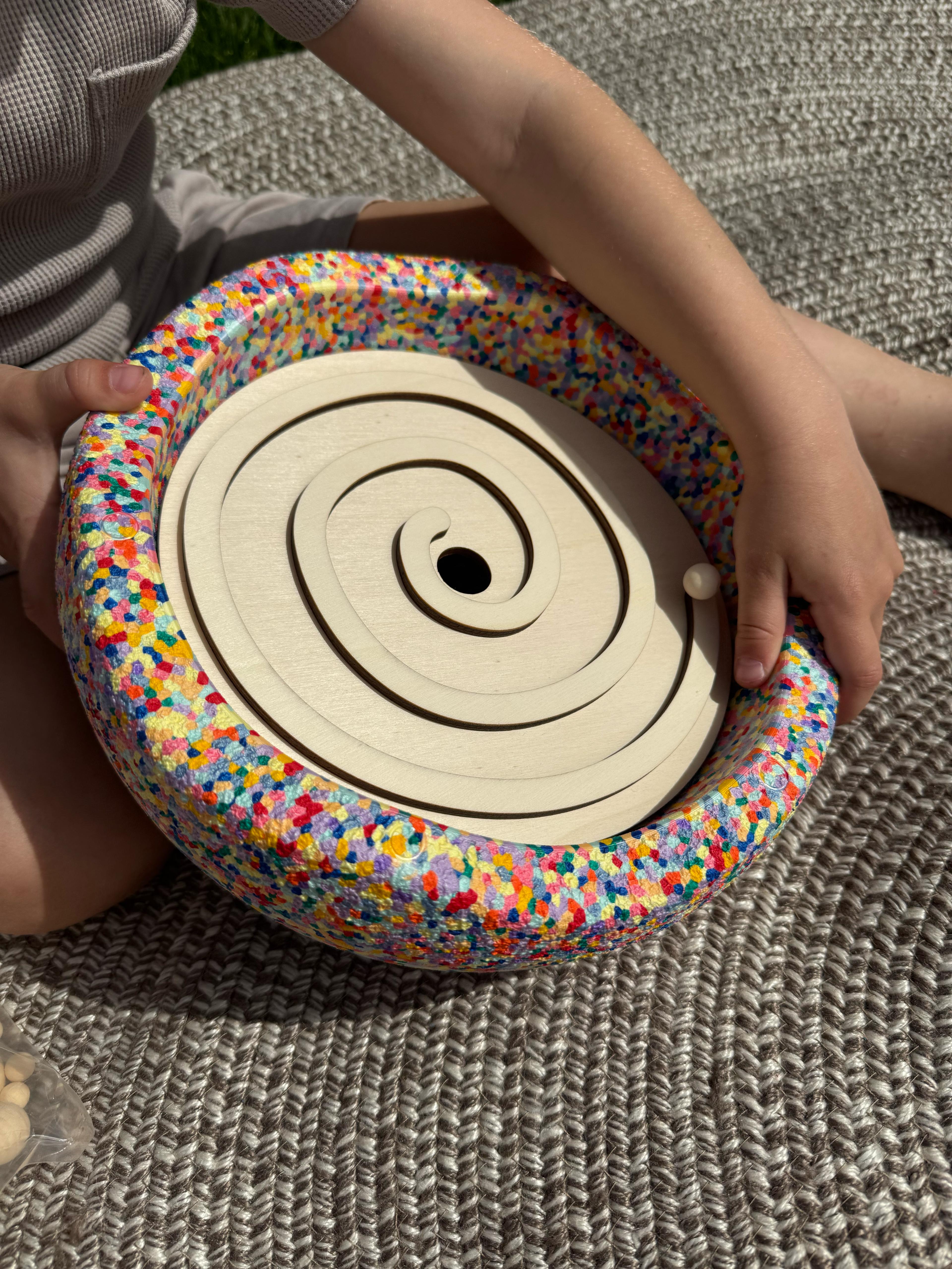 Stapelstein Spiralenplatte