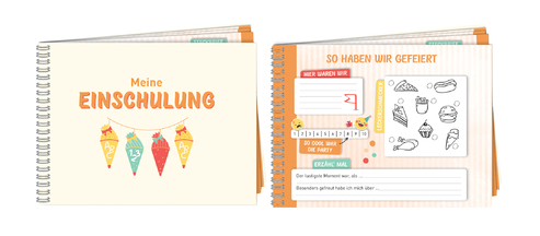 A3&: Gästebuch/Album Einschulung , 21 x 18 cm, Gäs