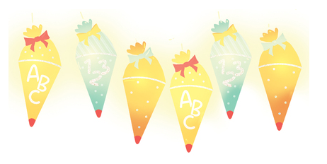 A3&: Lichterkette Einschulung, 1,5 m lang, 10 Lich