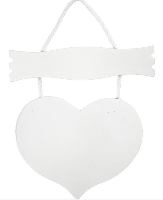 Herz mit Schild - 1 Stk/ 1 Pck, Größe 28x19 cm, Di