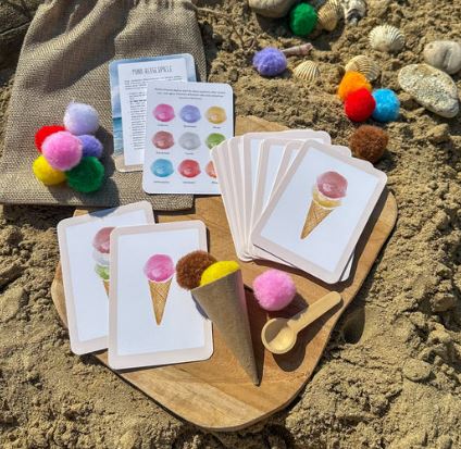 Mini-Reisespiel "Eisdielen-Spiel"