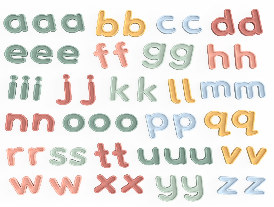 Inspire my Play Kleinbuchstaben aus Silikon