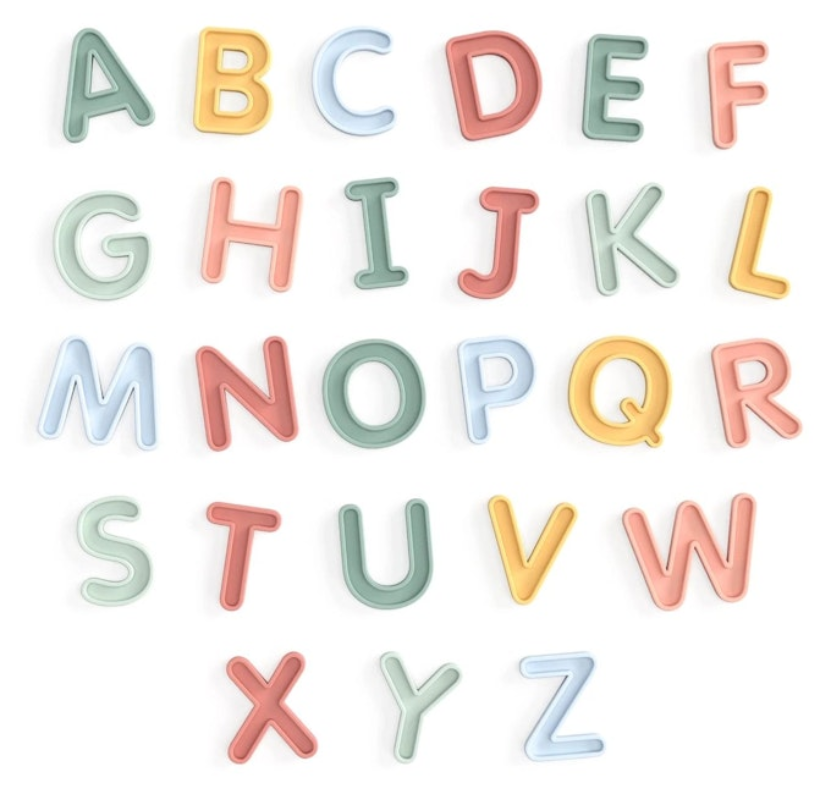 Inspire my Play Großbuchstaben aus Silikon, 26 Stk