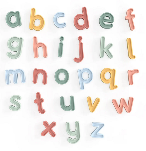 Inspire my Play Kleinbuchstaben aus Silikon, 26 St