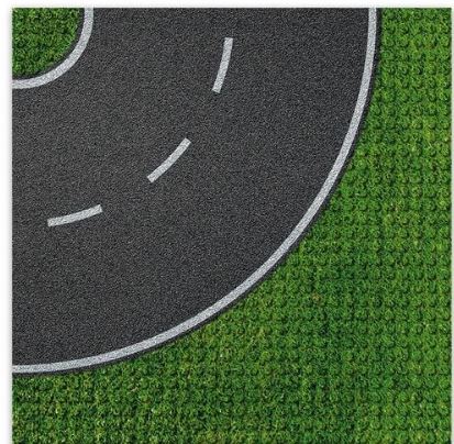 Bodenplatte 32 x 32 Strasse kurve