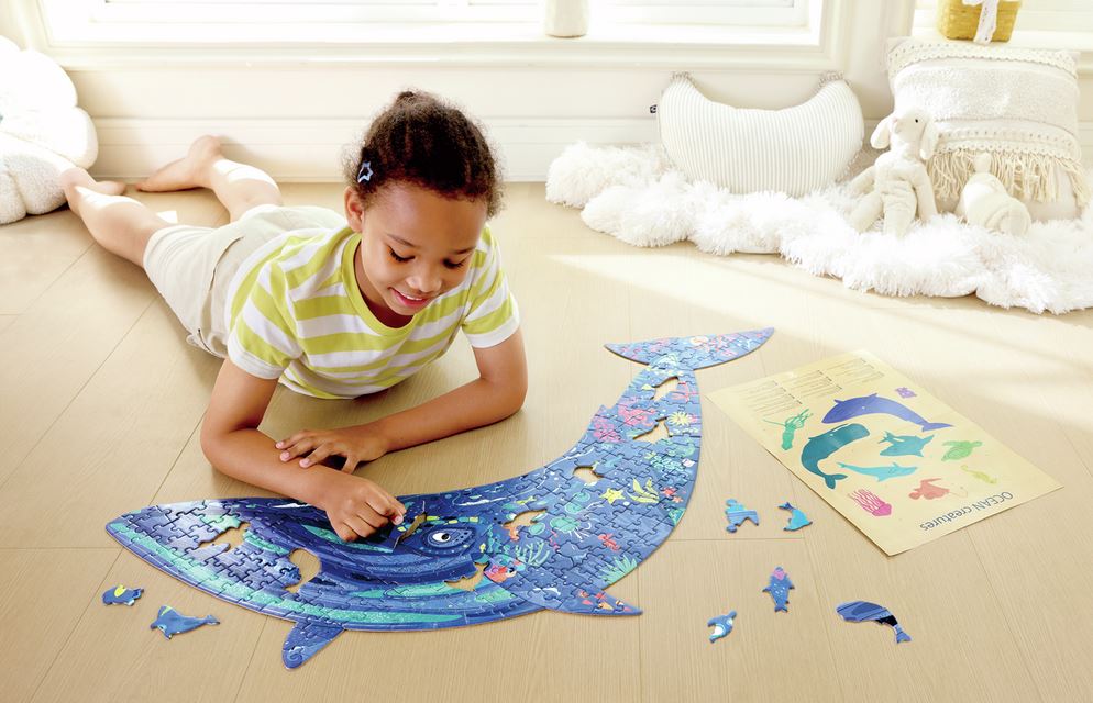 Schimmerpuzzle „Meerestiere“ – 200 Teile