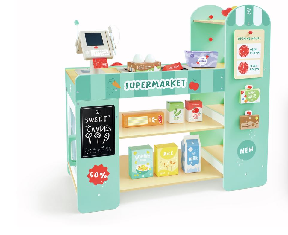 Intelligenter Supermarkt aus Holz