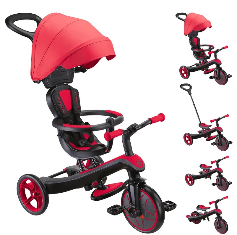 GLOBBER EXPLORER TRIKE 4in1 rot