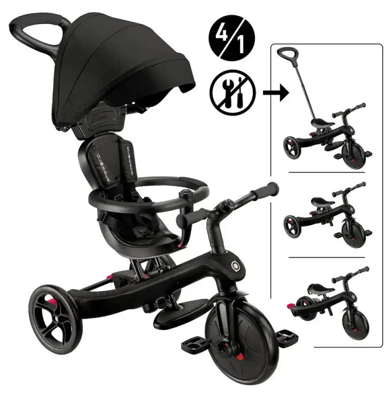 GLOBBER EXPLORER TRIKE 4in1 schwarz