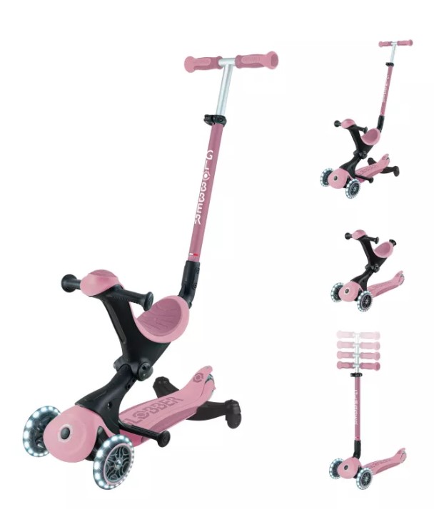 GLOBBER GO-UP DELUXE LIGHTS ECO 360 beere, mit