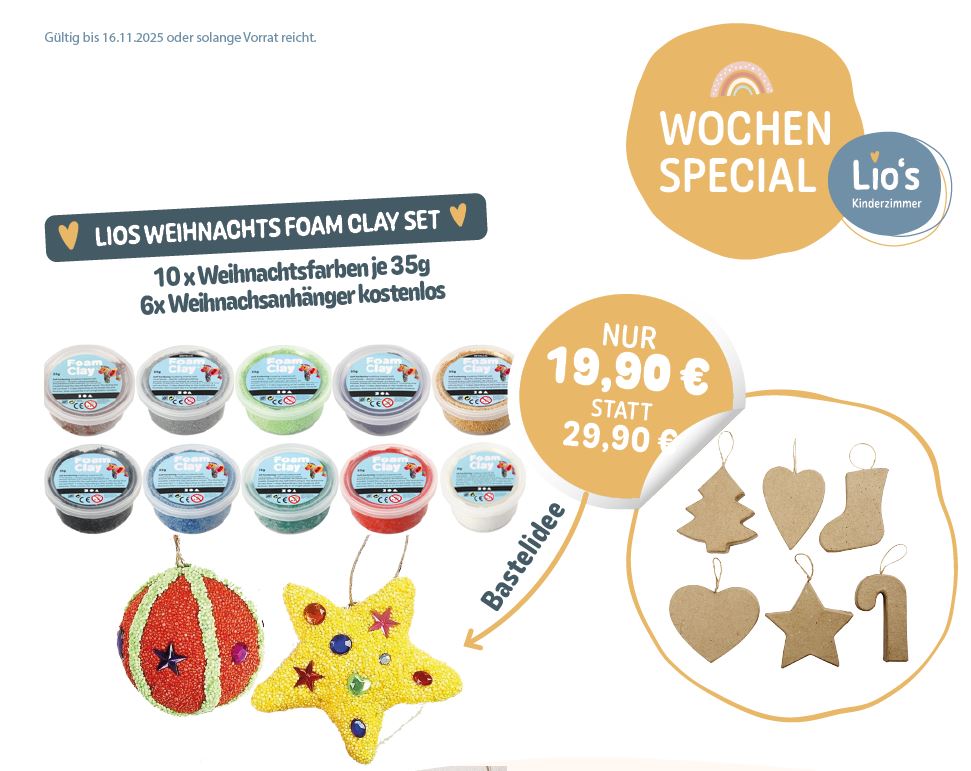 WS: Lios Weihnachts Foam Clay Set