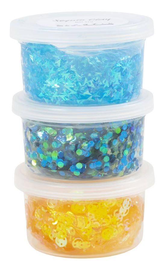 WS: Sequin Clay, Harmonie in Blau-Gr¸n, 3x60 g/ 1