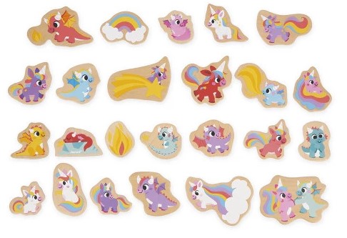 WS: 24 MAGNETE ZUM THEMA EINHÖRNER & DRACHEN