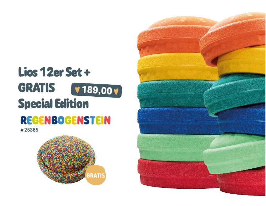 WS: MyFunStone12er Set + Regenbogenstein